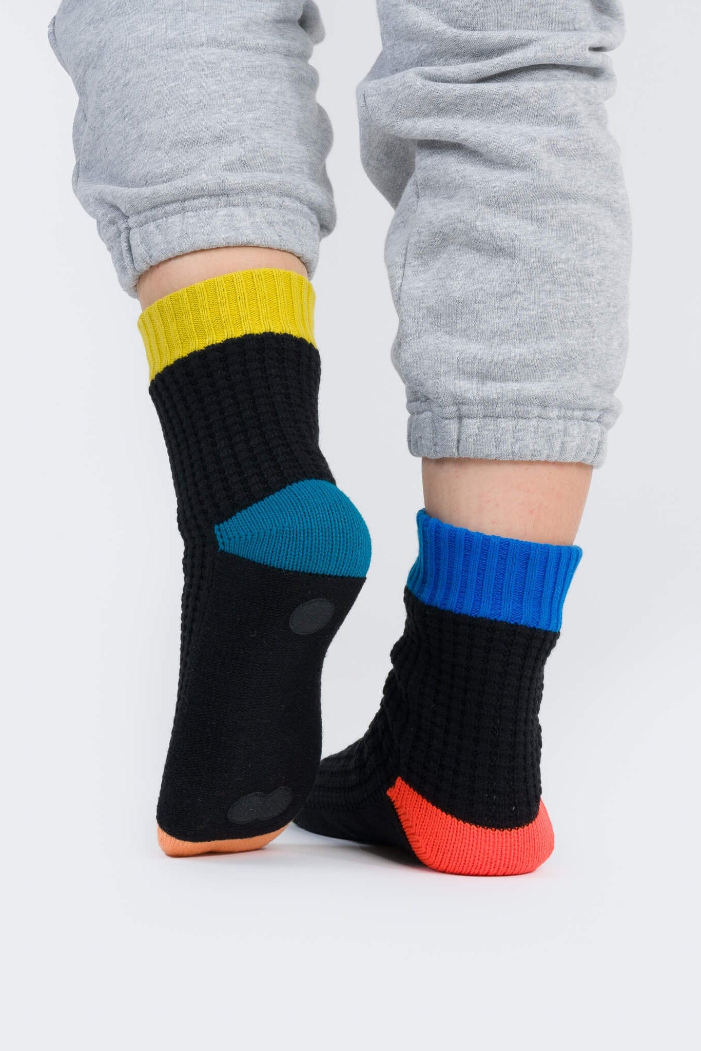 Spot Knit House Socks - Black