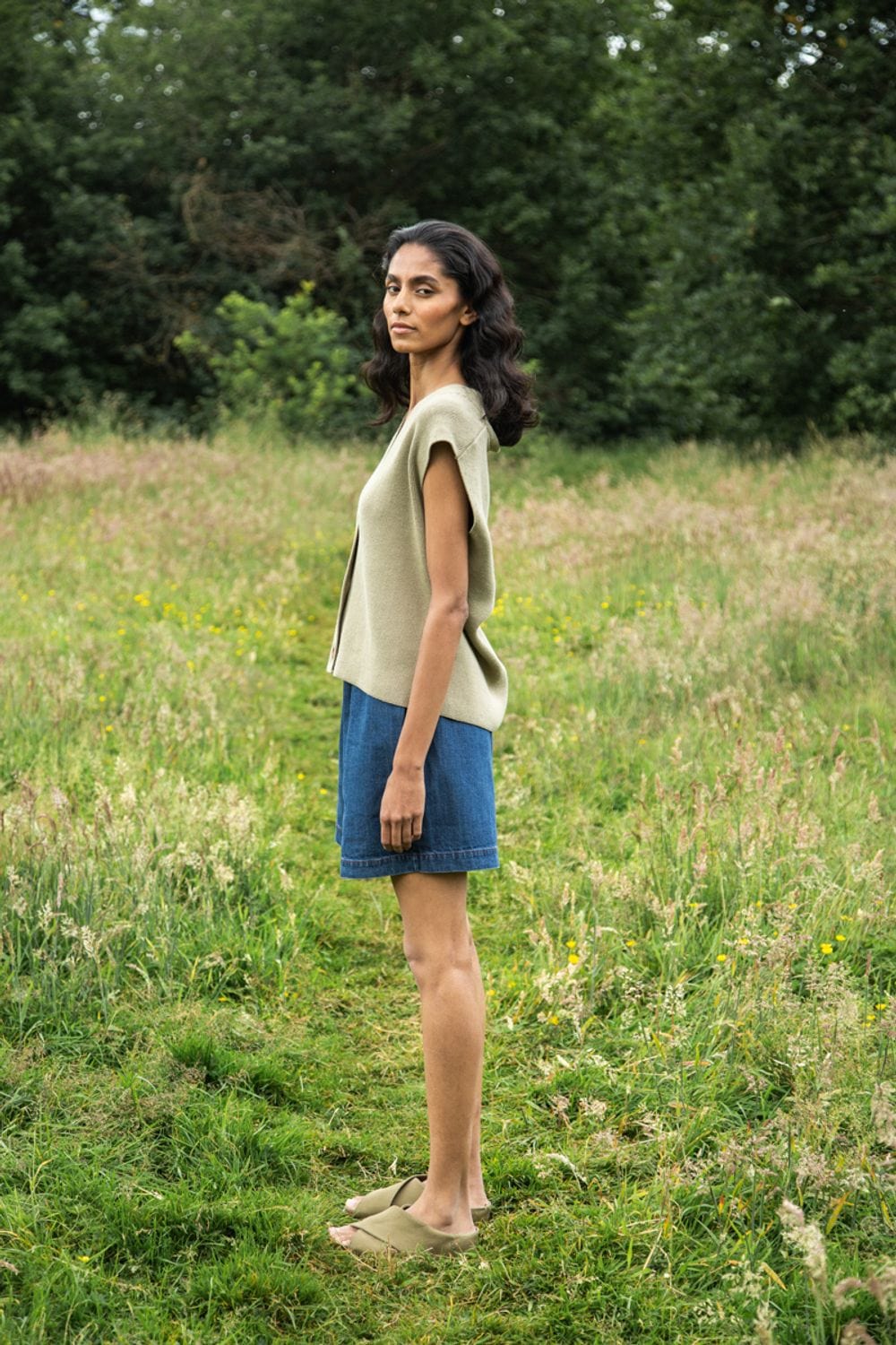 Aila Knit Vest - Taupe