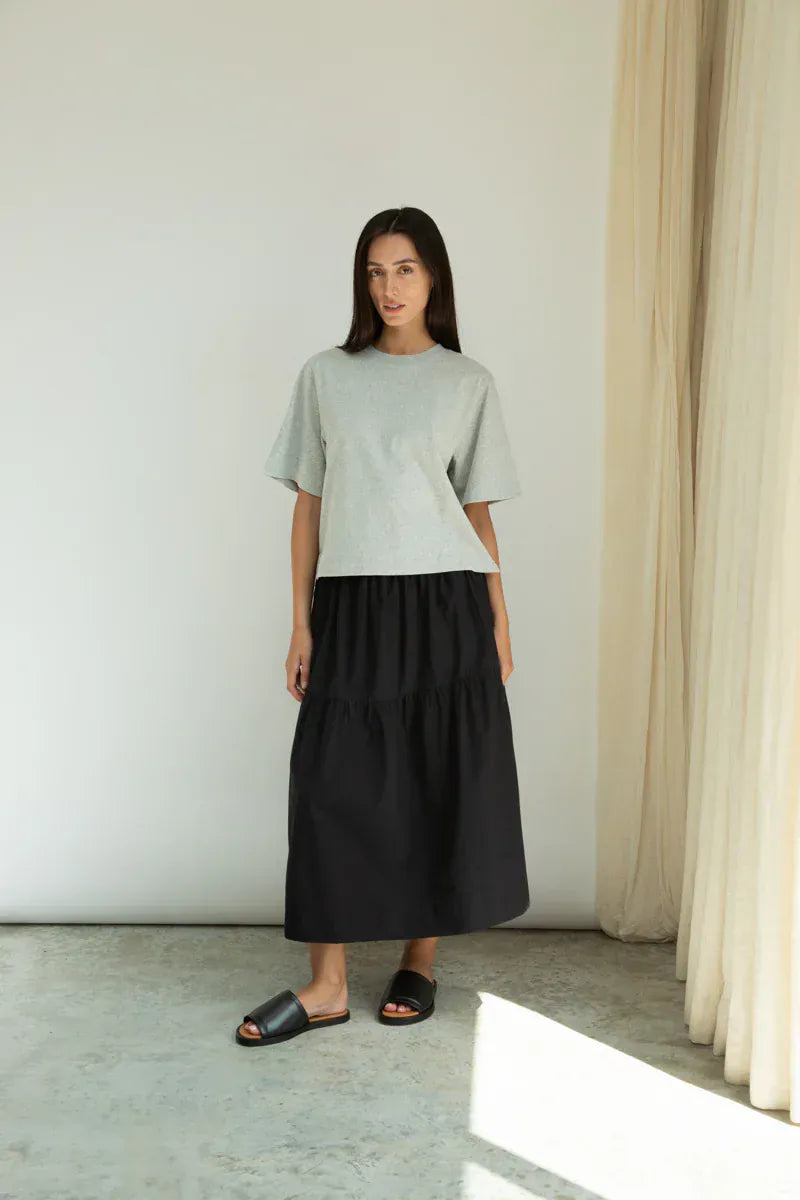 Bay T-Shirt - Grey Marl