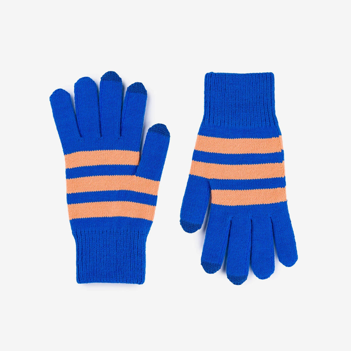 Touchscreen Gloves - Peach Cobalt