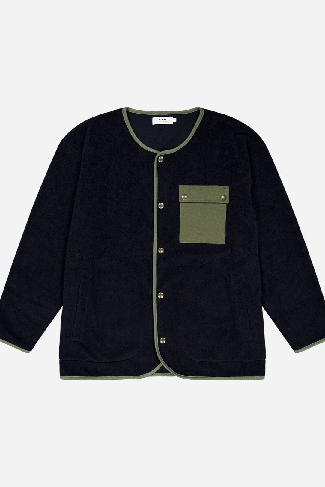 Okina Snap Cardigan - Navy