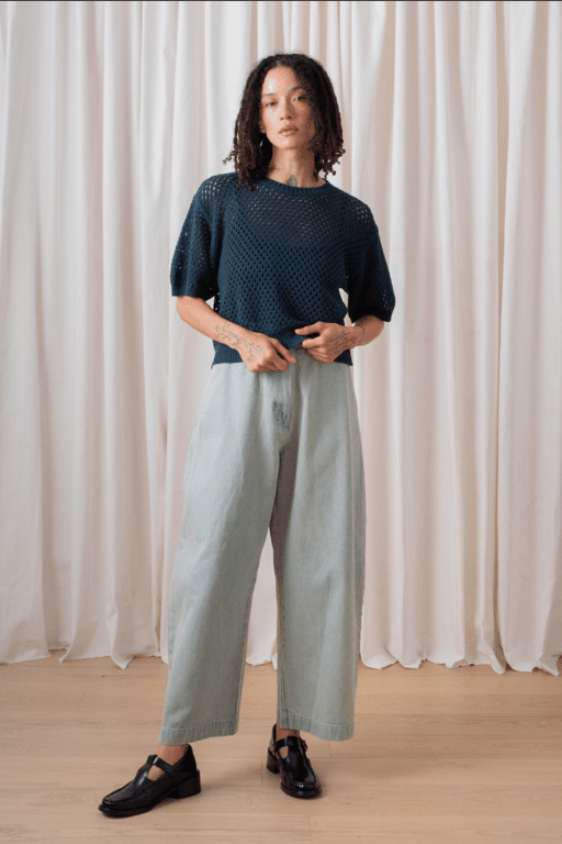 Loose Barrel Pant - Light Denim