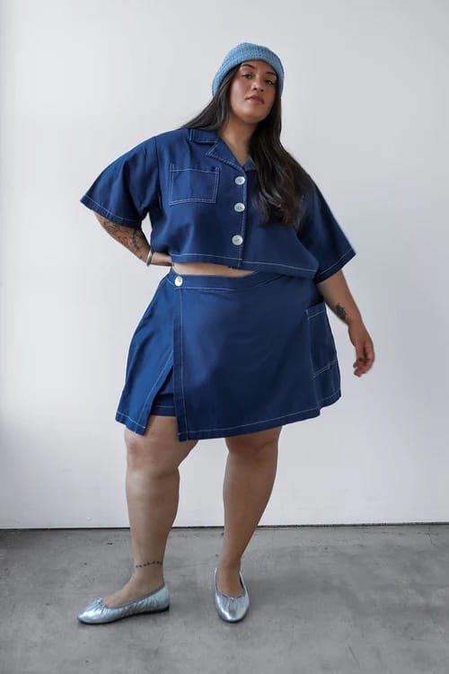 Shell Utility Skort - Navy
