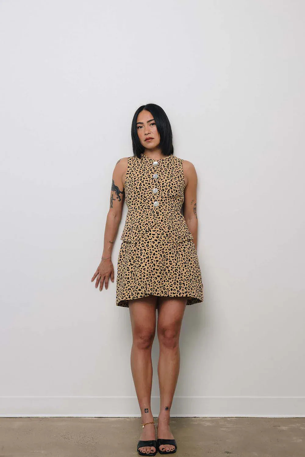 Shell Utility Skort - Leopard