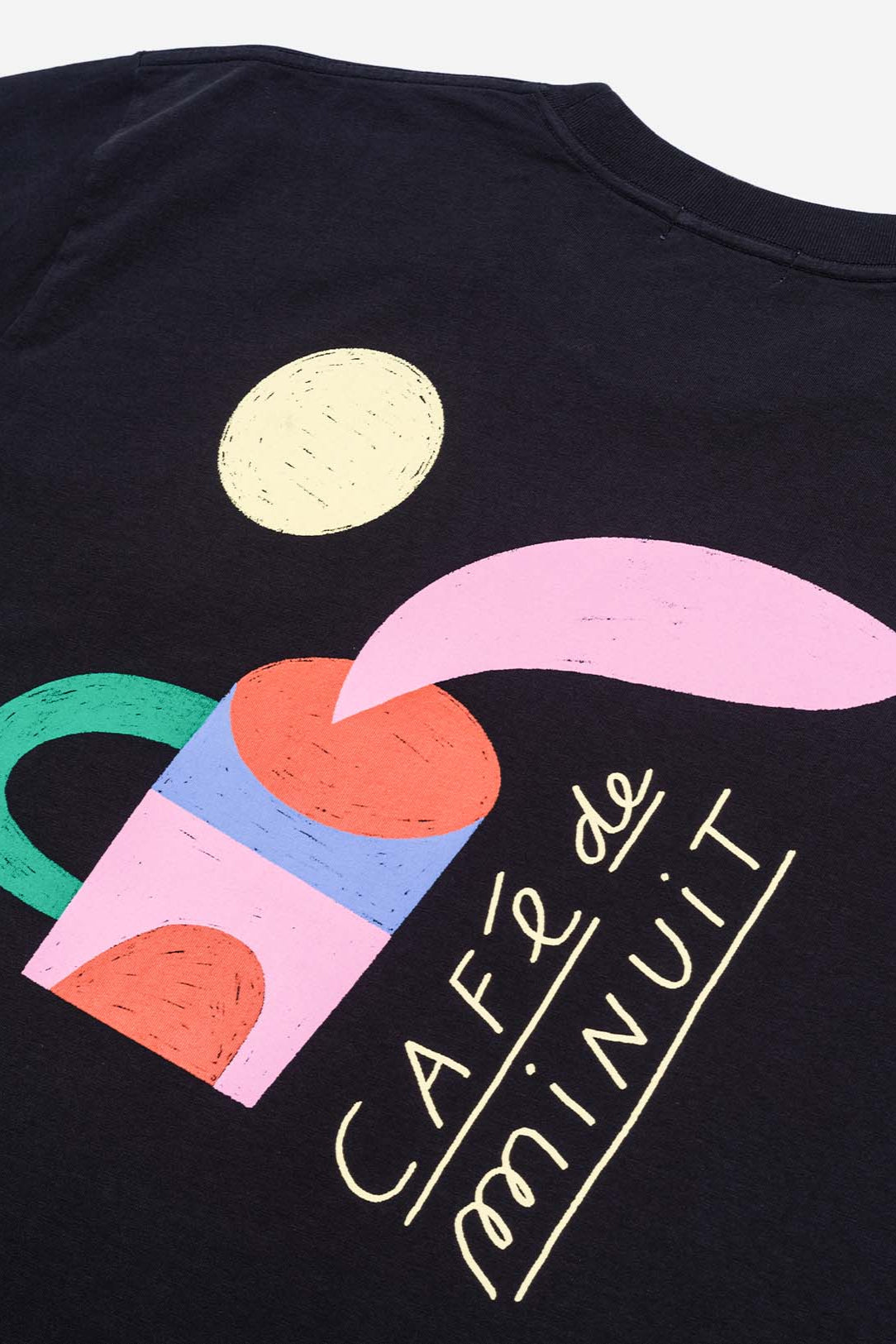 Cafe de Minuit Tee - Carbon Black