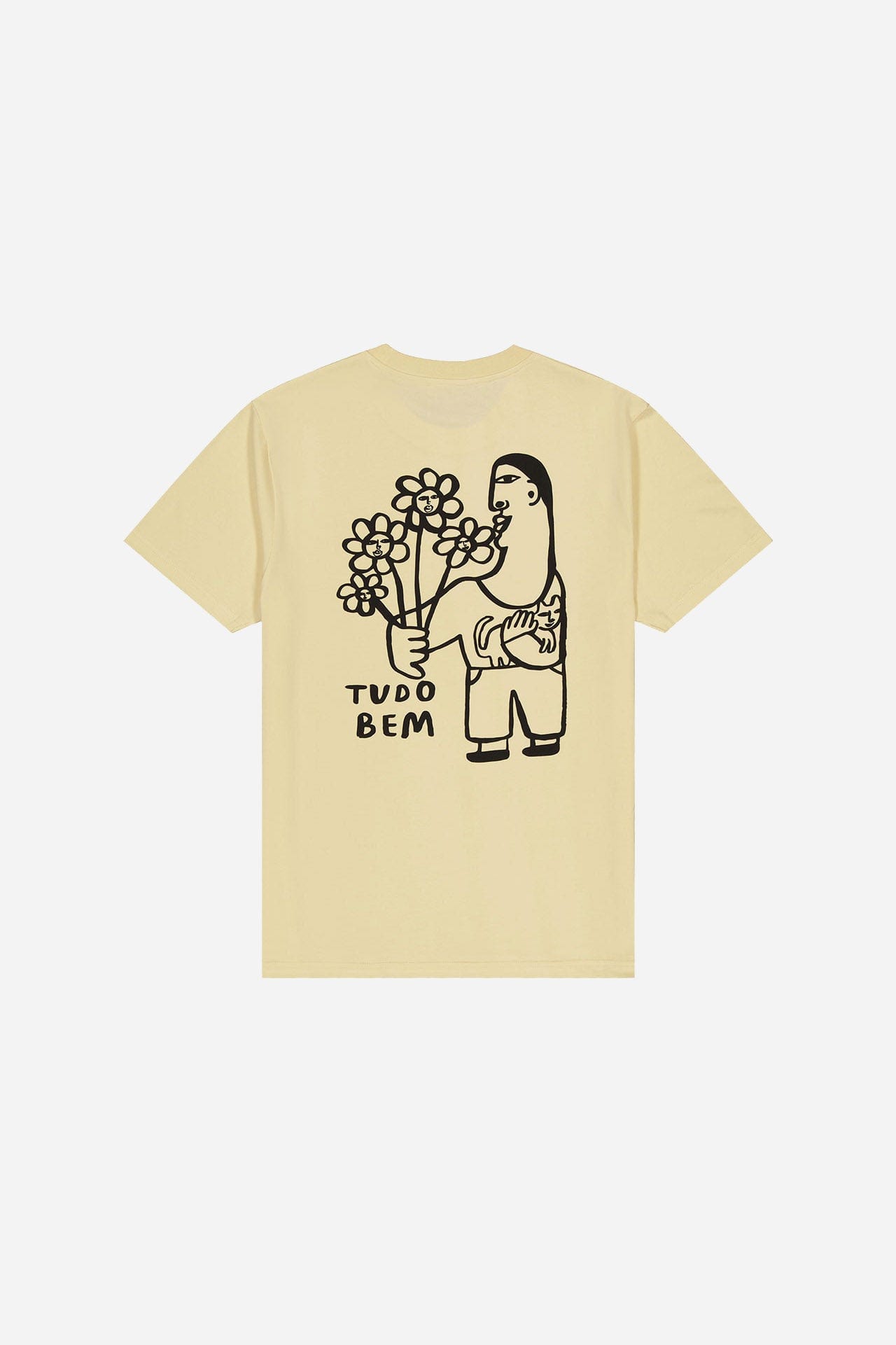 Tudo Bem Tee - Pastel Yellow