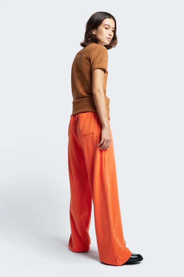 Prone Toweling Track Pant - Tangerine