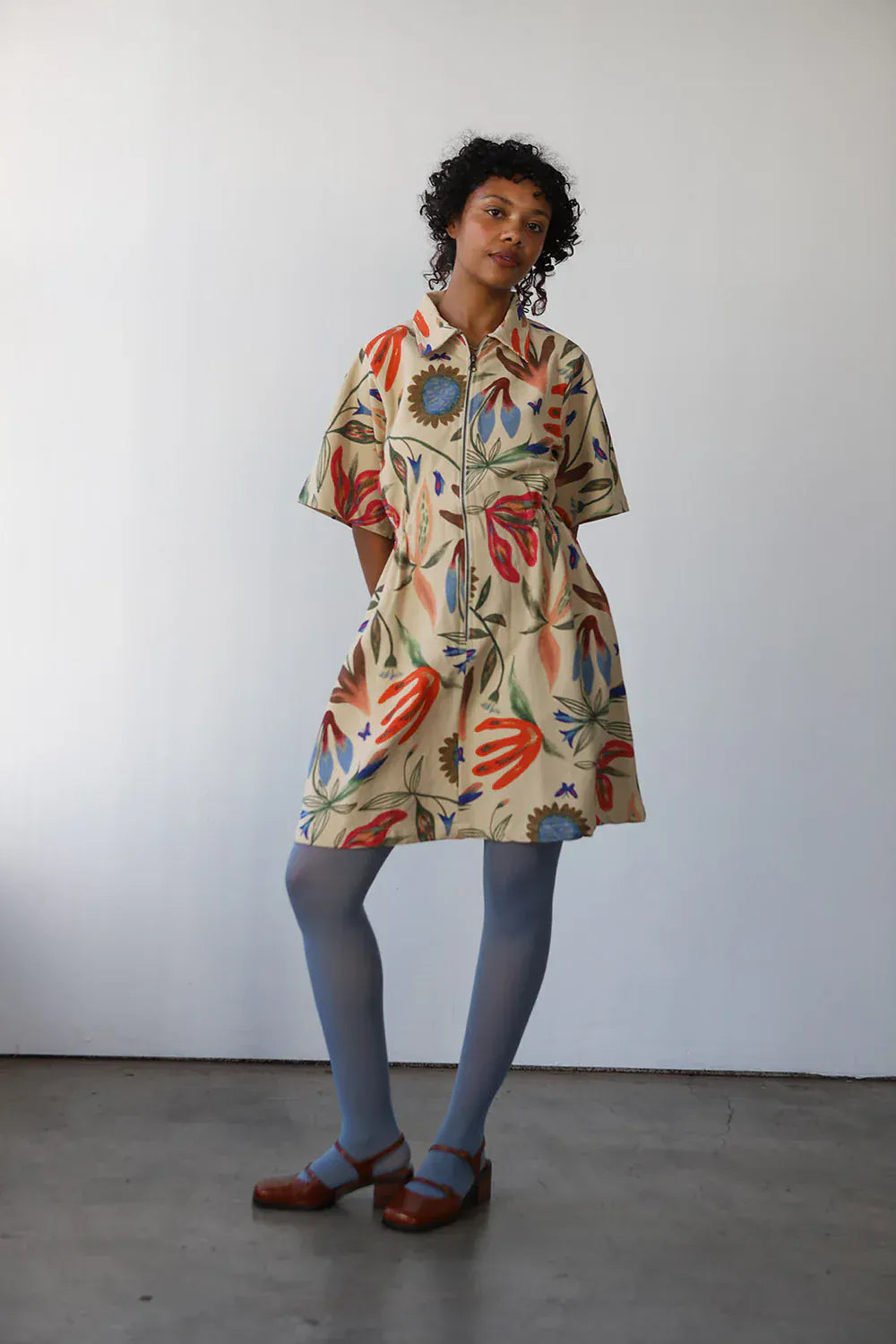 Utility Dress - Laura Burke Print