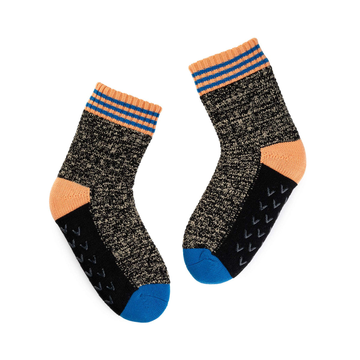 Varsity Knit House Socks - Black