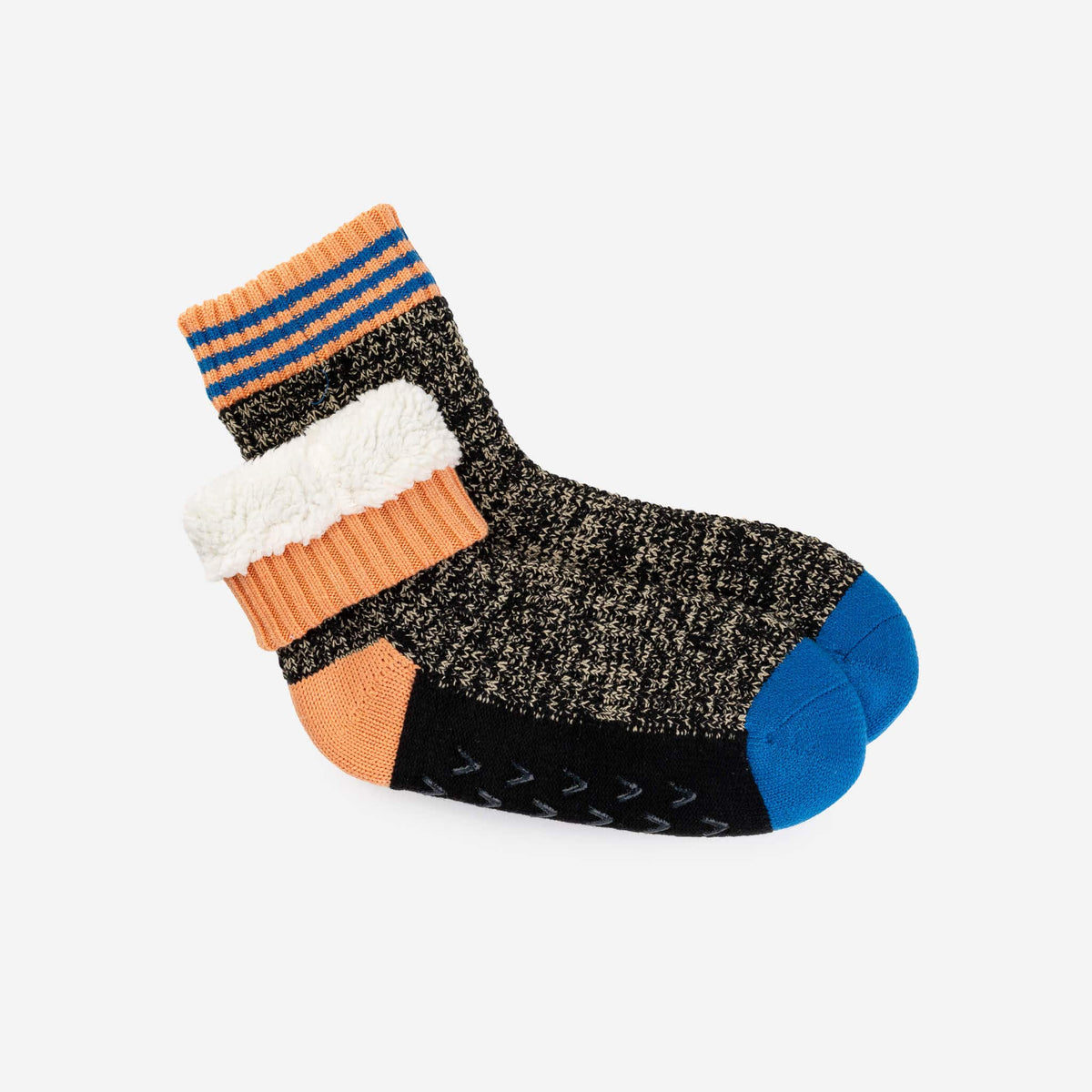 Varsity Knit House Socks - Black