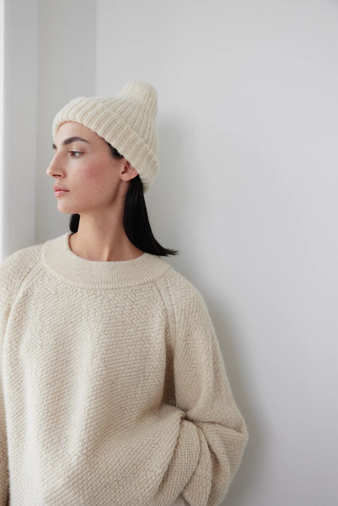 Skinny Rib Hat - Natural