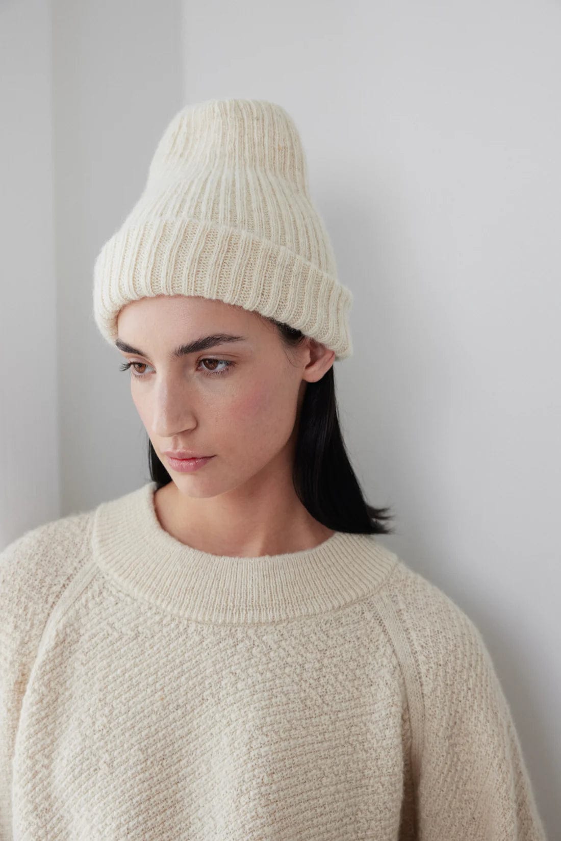 Skinny Rib Hat - Natural