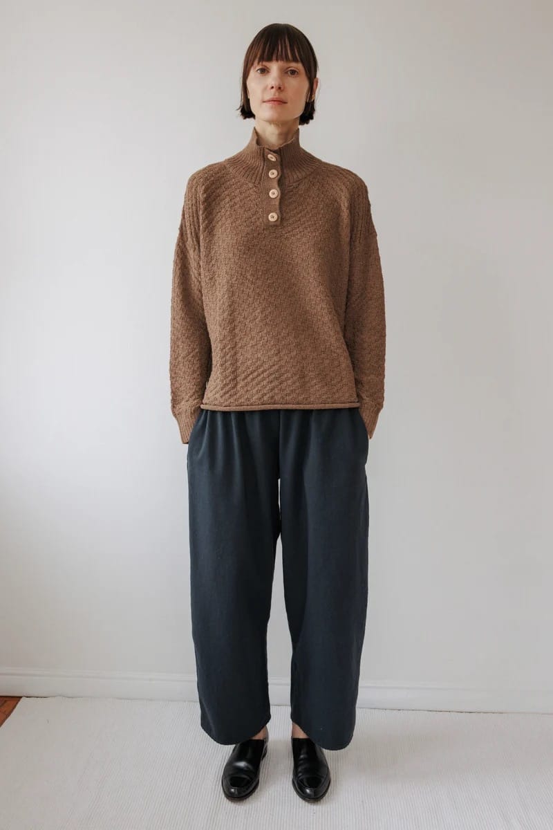 Lattice Henley - Camel