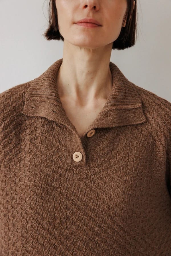 Lattice Henley - Camel