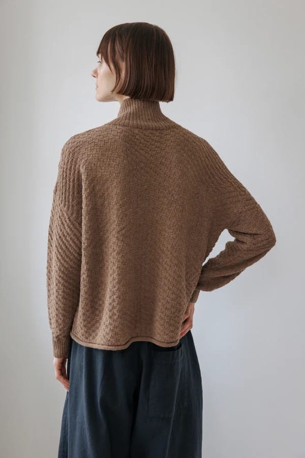 Lattice Henley - Camel