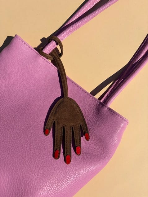 Bag Charm - Chocolate Hand