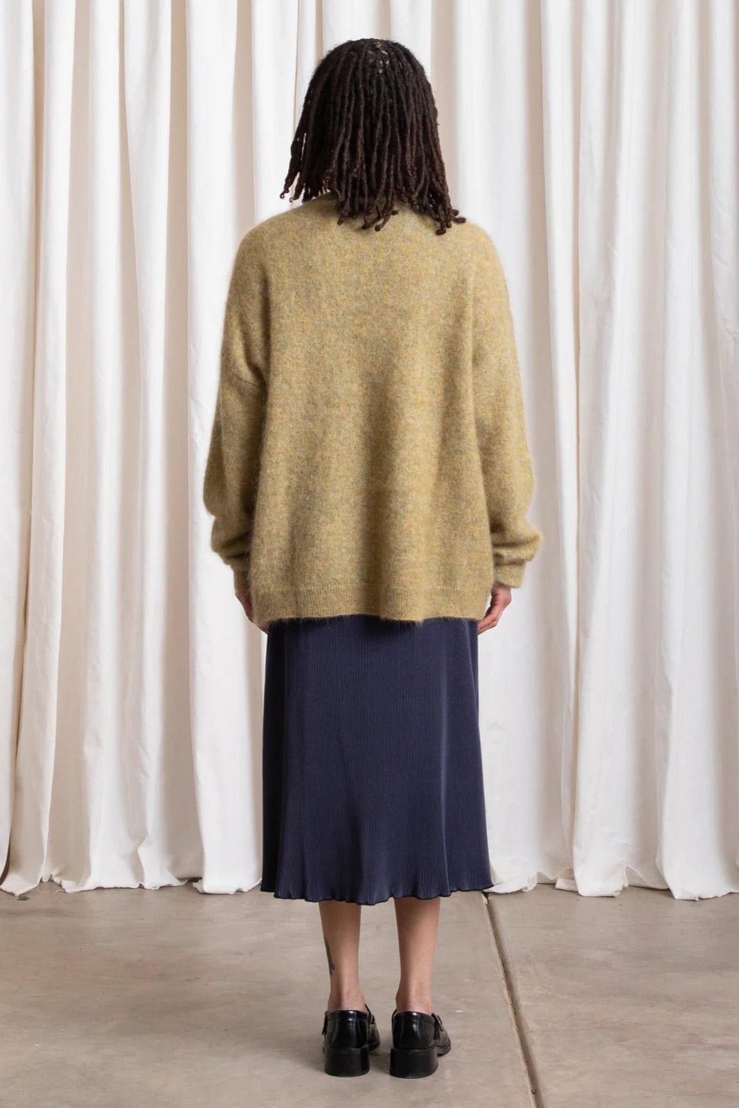 Oversized Mohair Cardigan - Ochre
