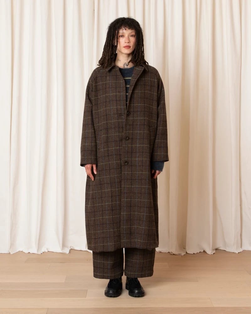 New Trench - Taupe Plaid