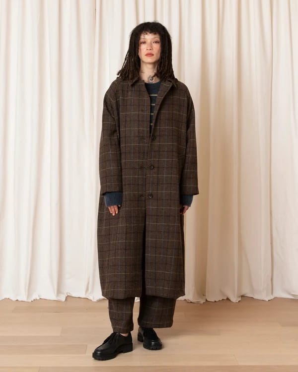 New Trench - Taupe Plaid