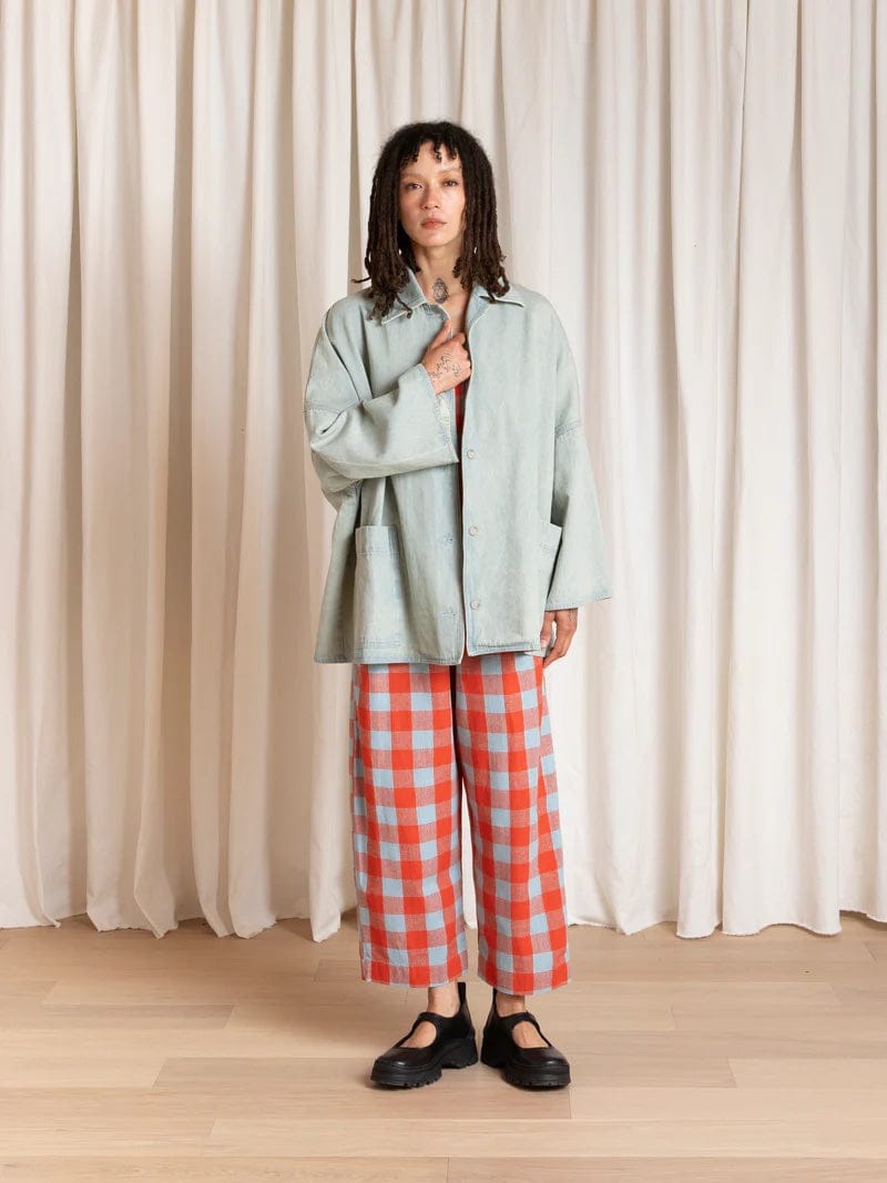 Oversized Shirt Jacket - Light Denim