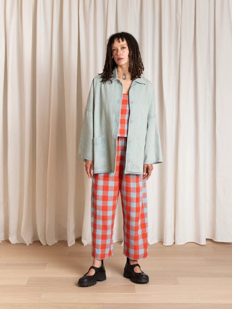 Oversized Shirt Jacket - Light Denim