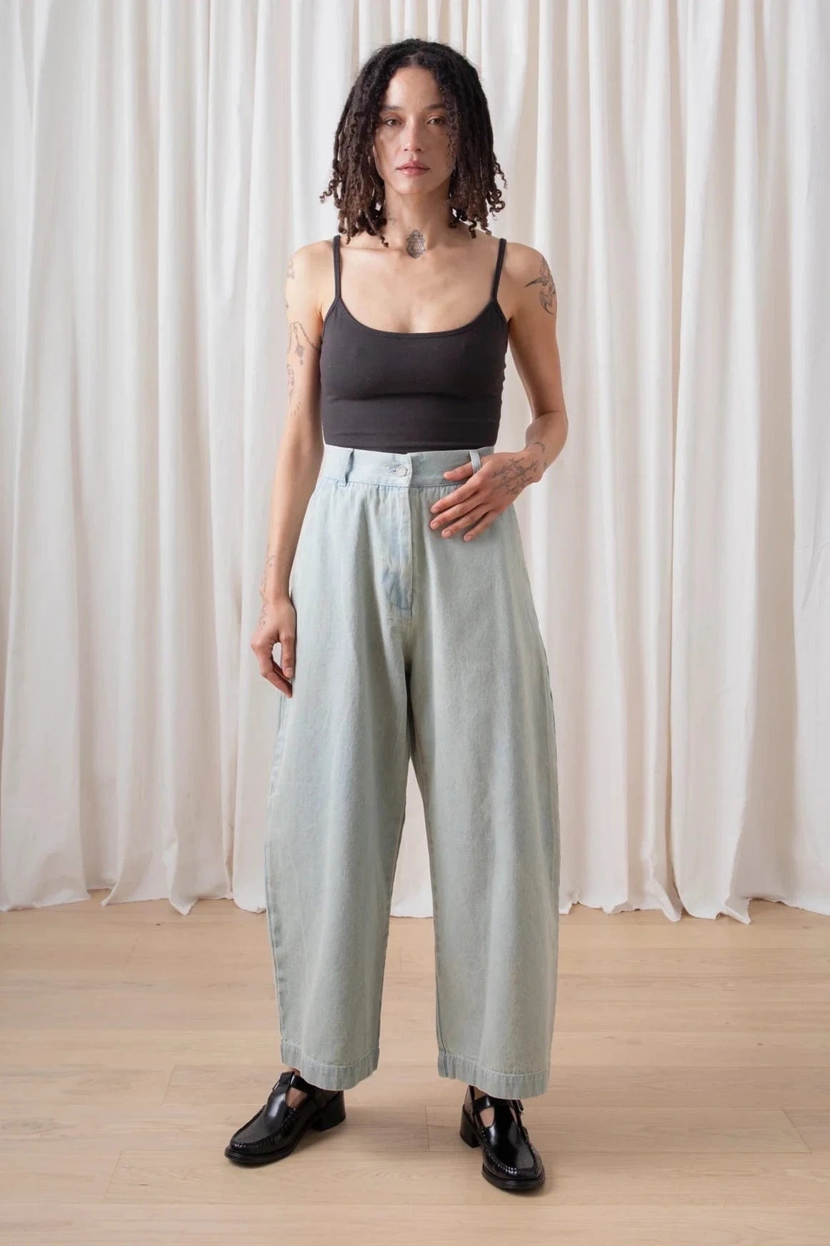 Loose Barrel Pant - Light Denim