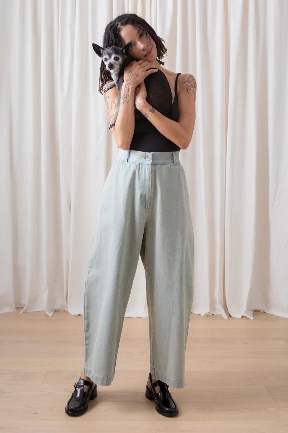 Loose Barrel Pant - Light Denim