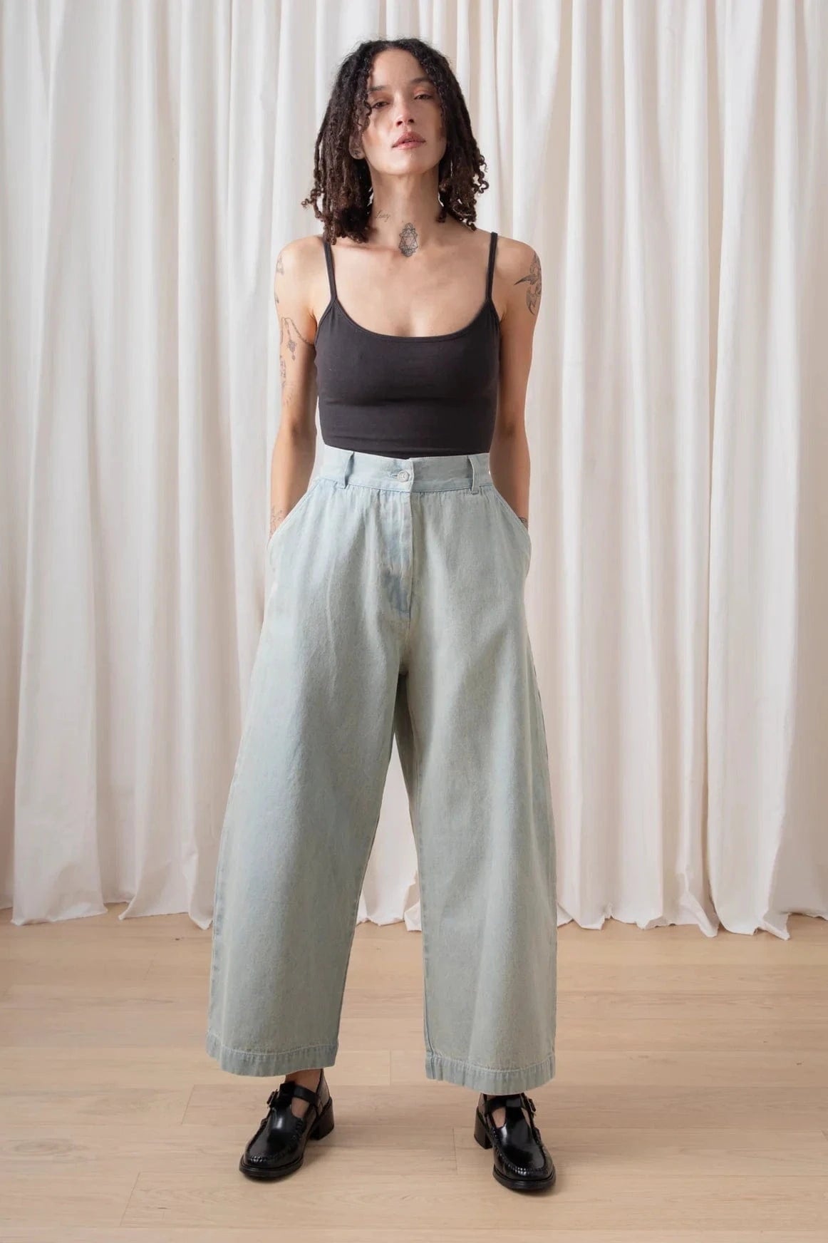 Loose Barrel Pant - Light Denim