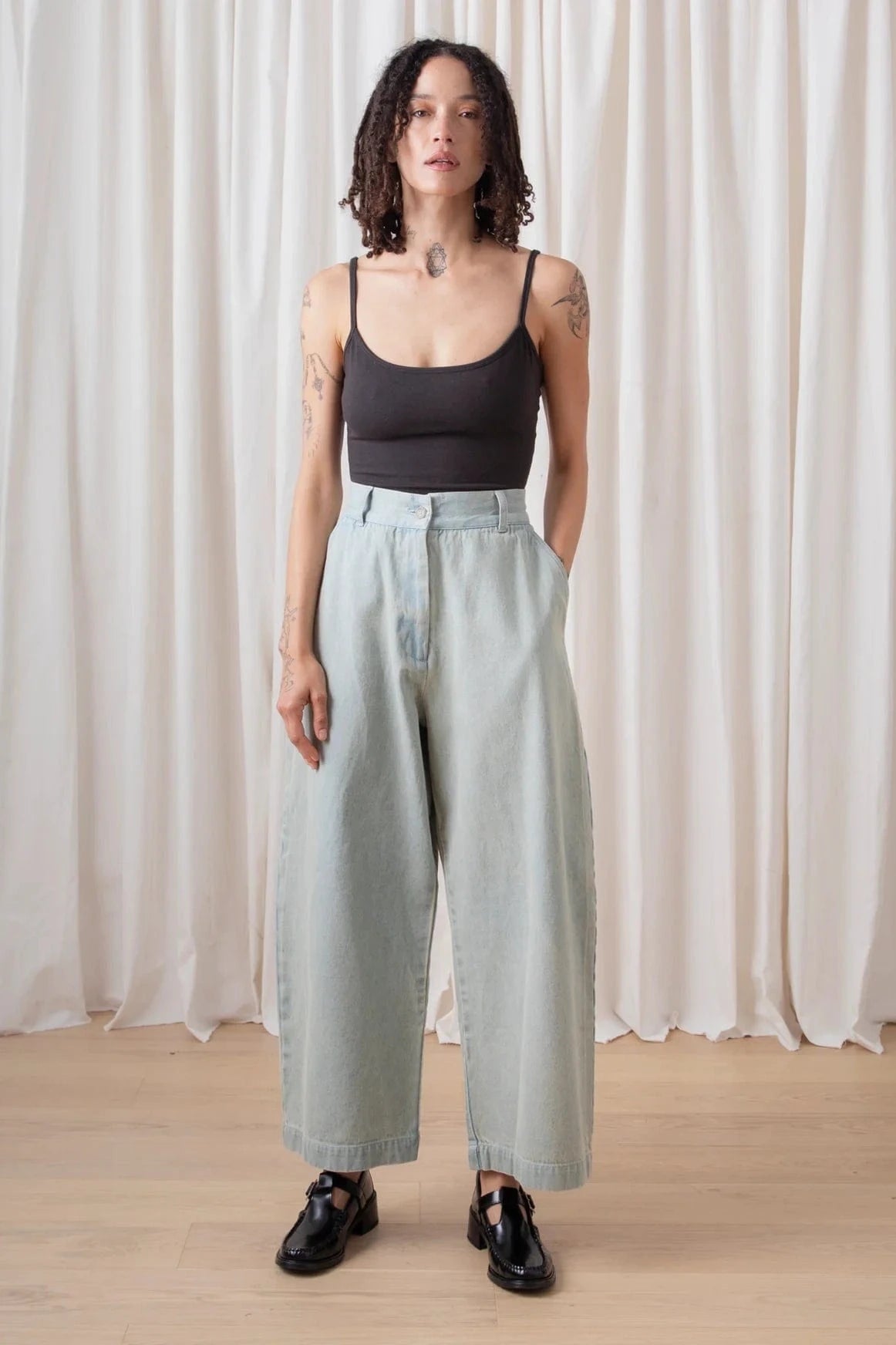 Loose Barrel Pant - Light Denim