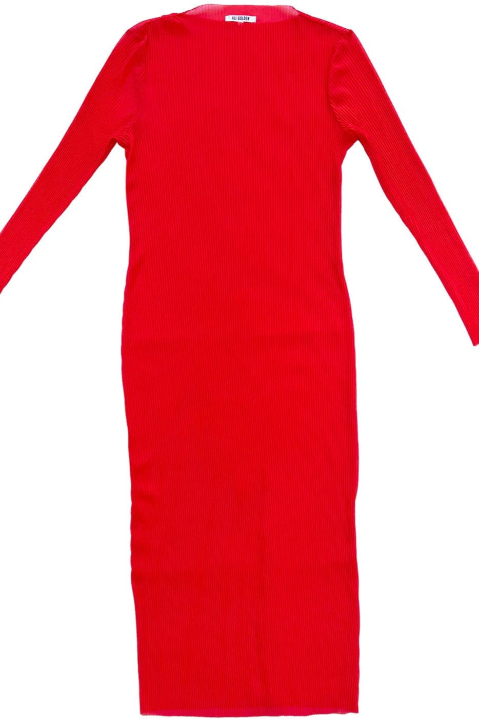 Pleated Mesh Dress - Poppy