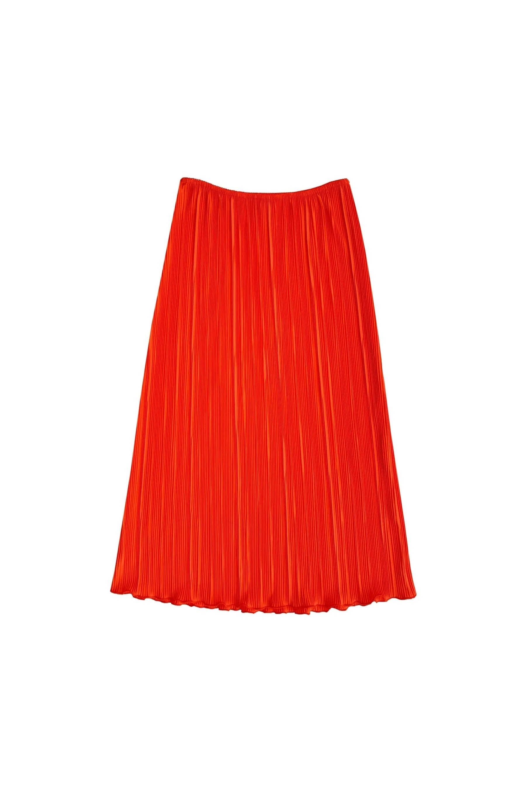 Pleated Midi Skirt - Poppy