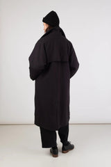 A-Line Sherpa Trench - Onyx
