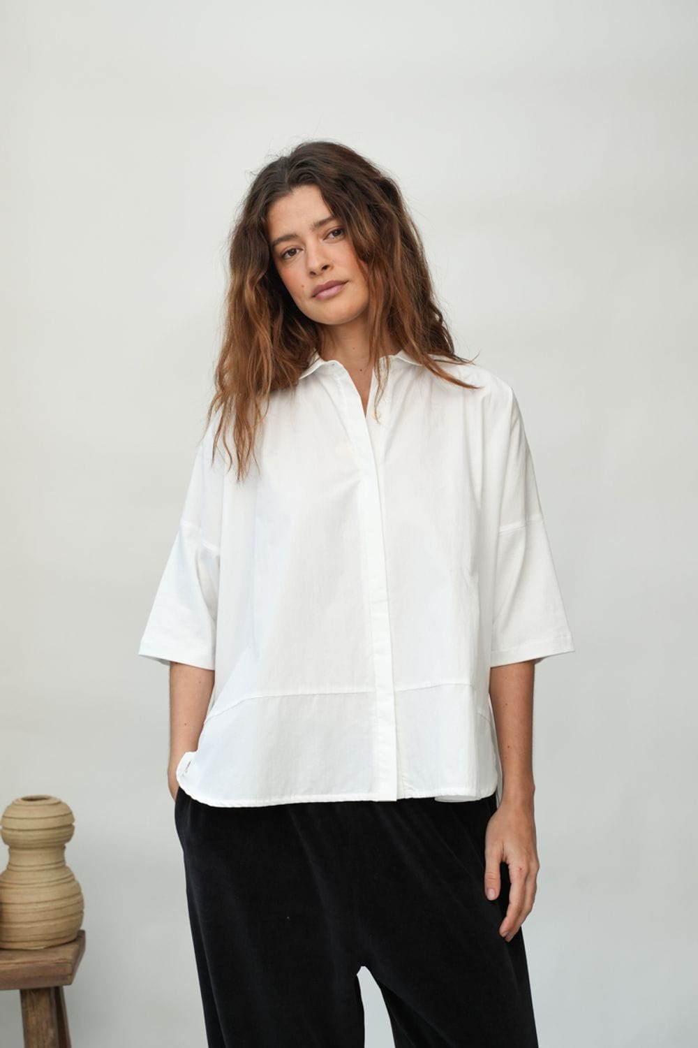 Lissie Organic Cotton Shirt - White