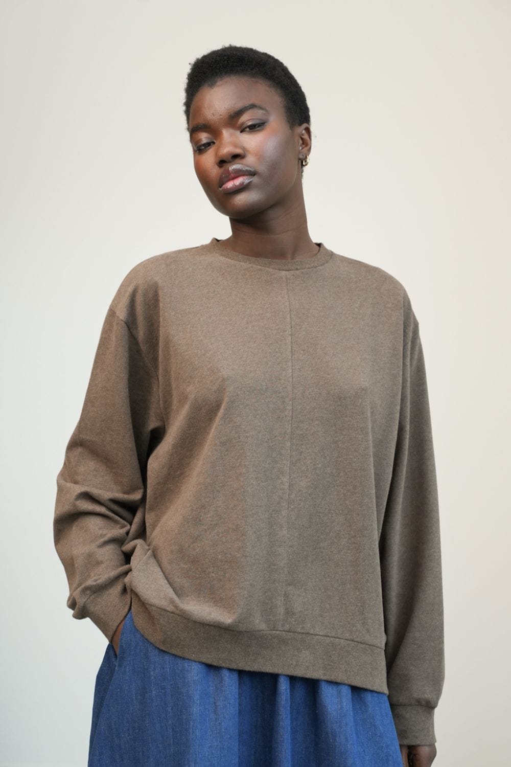 Madison Sweatshirt - Brown Marl