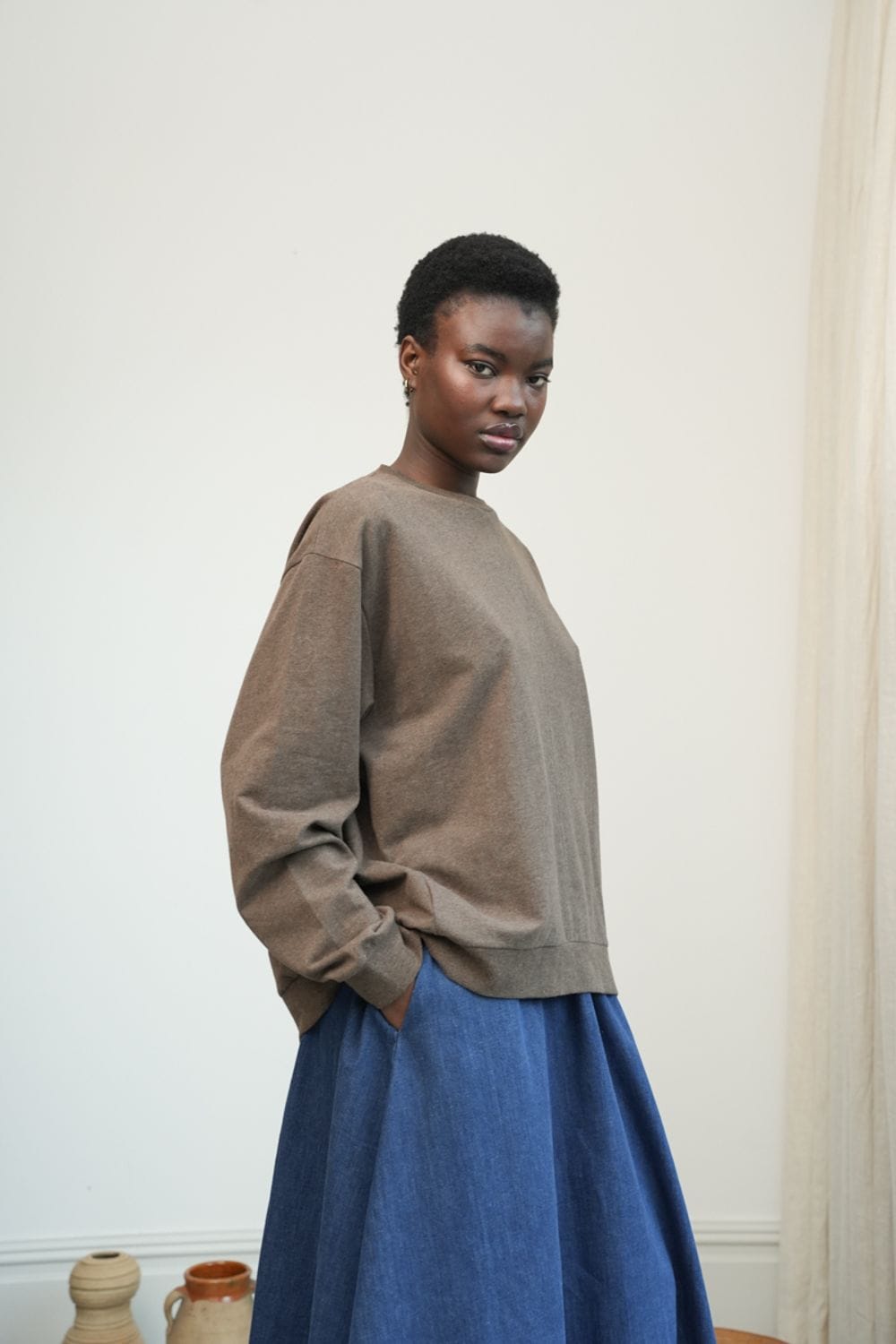 Madison Sweatshirt - Brown Marl