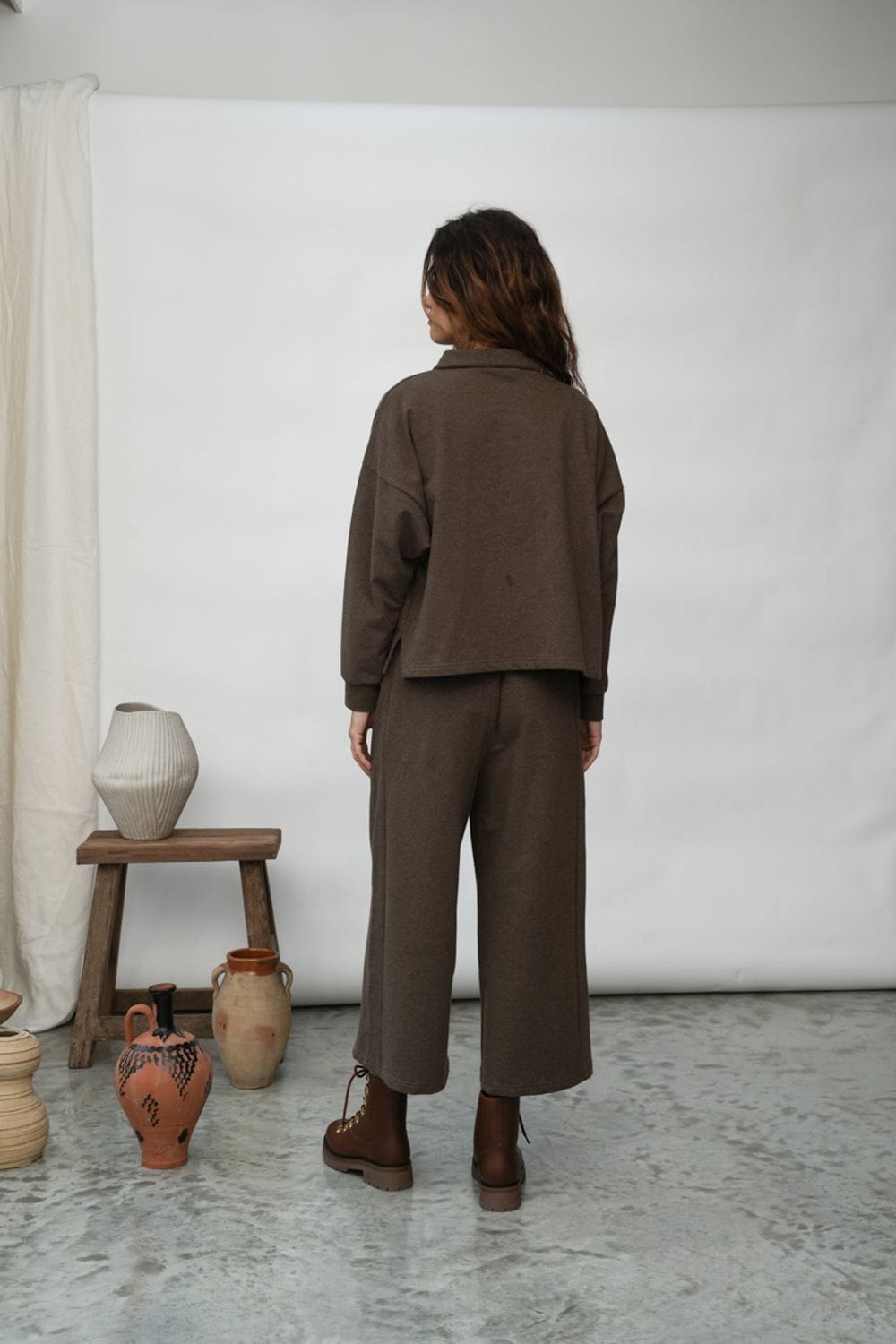 Nicky Trousers - Brown Marl