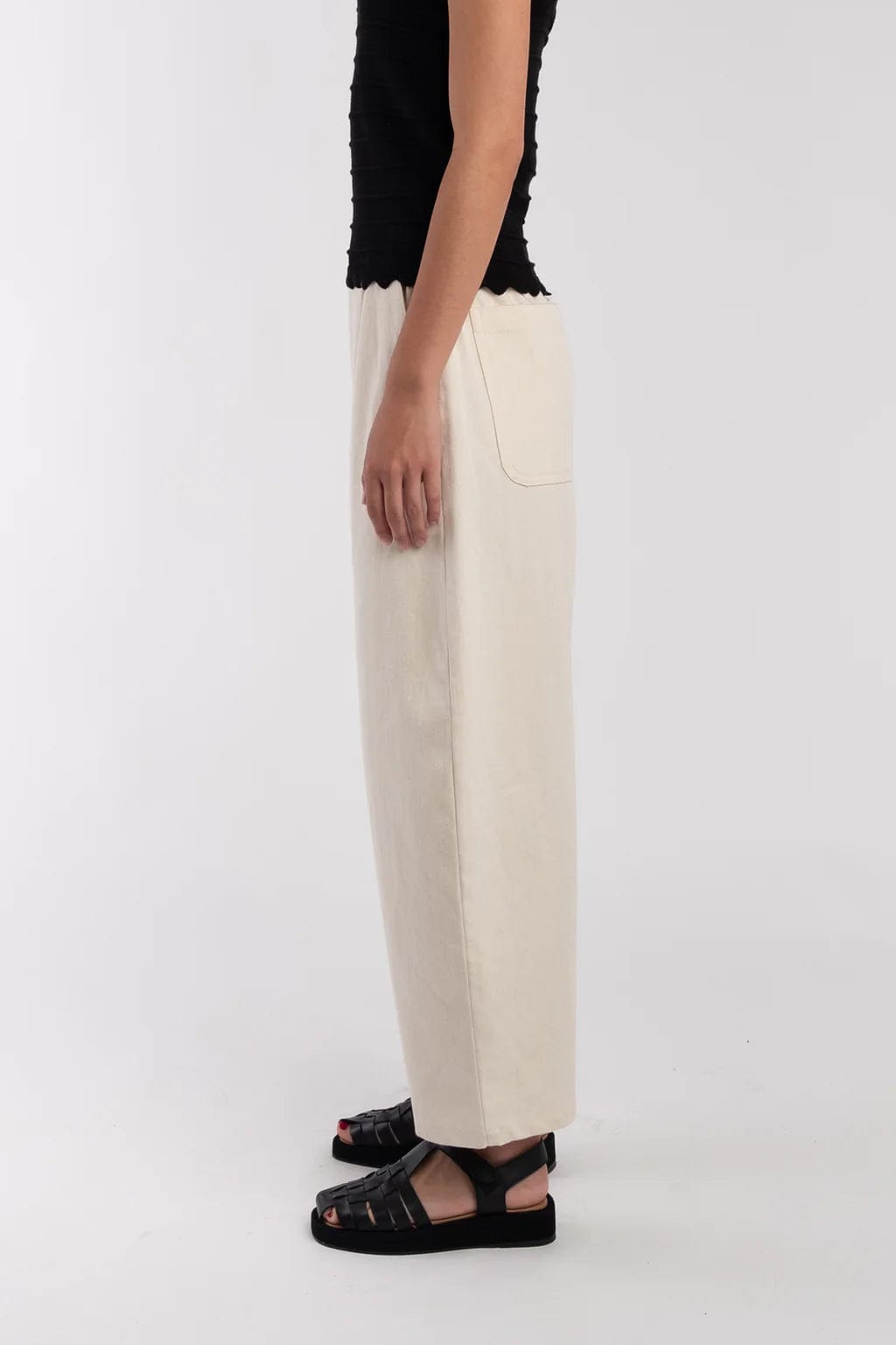 Barrel Pant - Cream