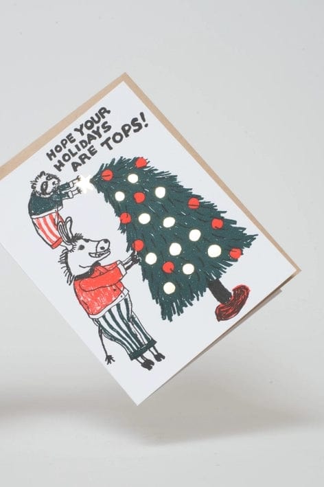 Tops Holiday Tree Christmas Card