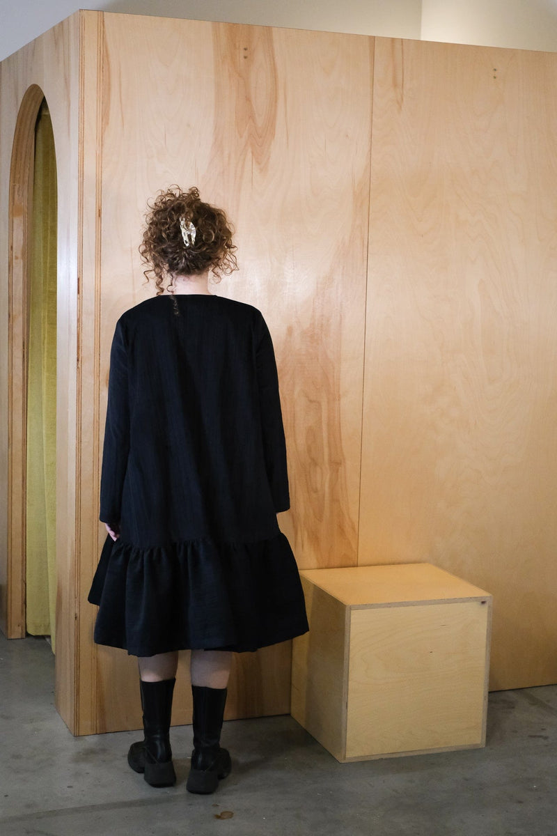 Twirl Dress - Black Corduroy
