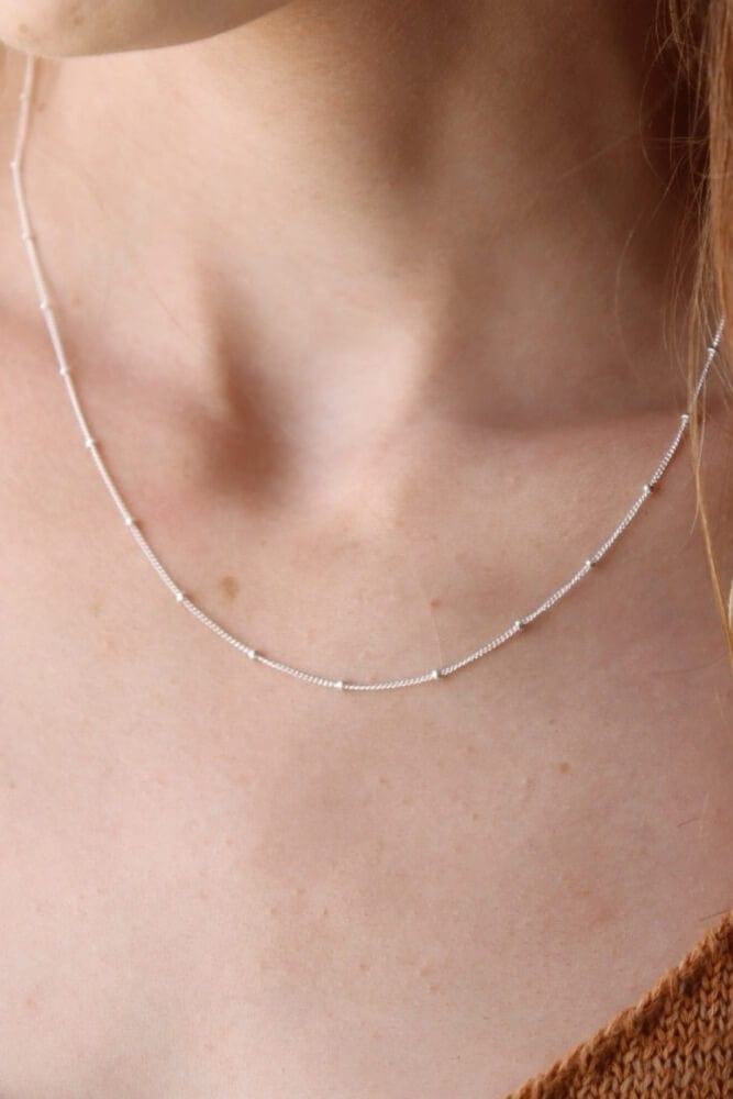 Polka Dot Chain - Sterling Silver