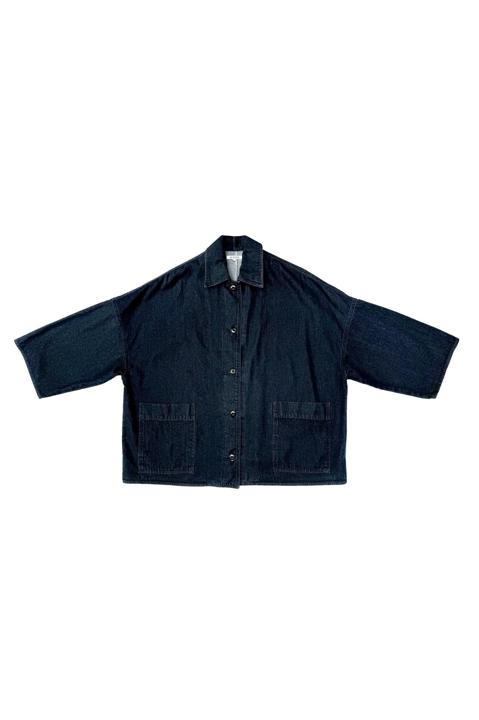 Denim Oversized Shirt Jacket - Dark Denim