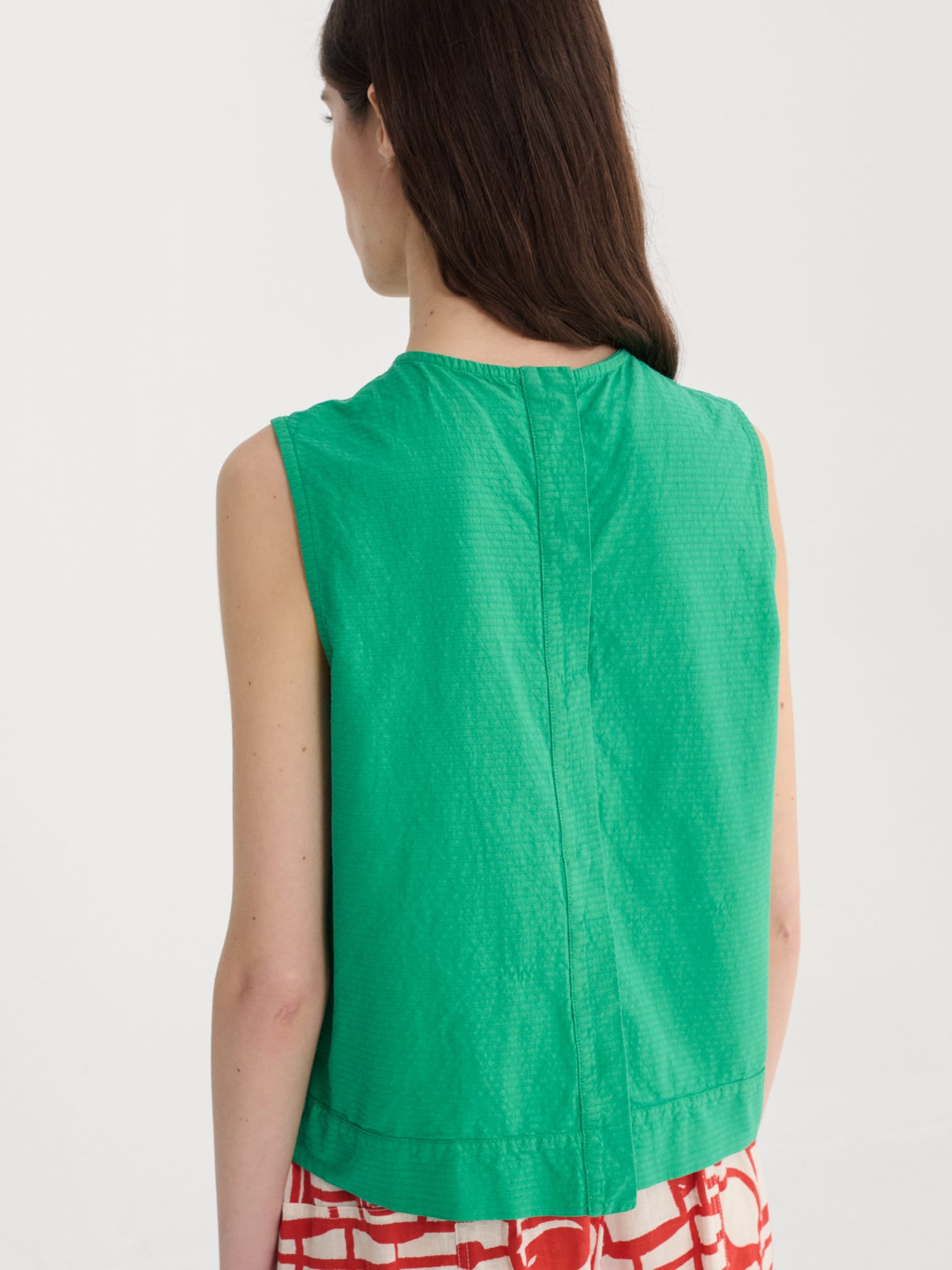 Recycled Cotton Top - Kelly Green