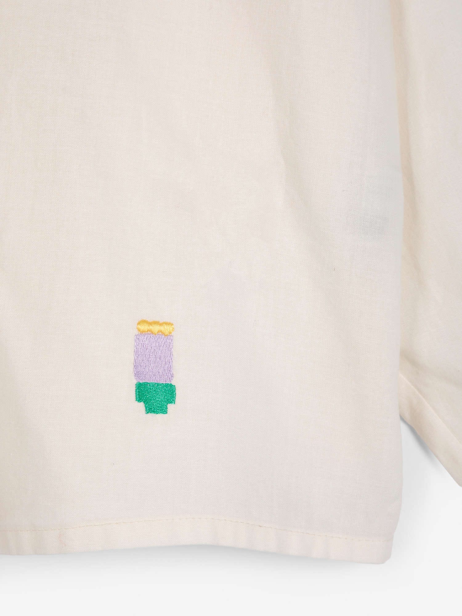Lace Ending Poplin Shirt
