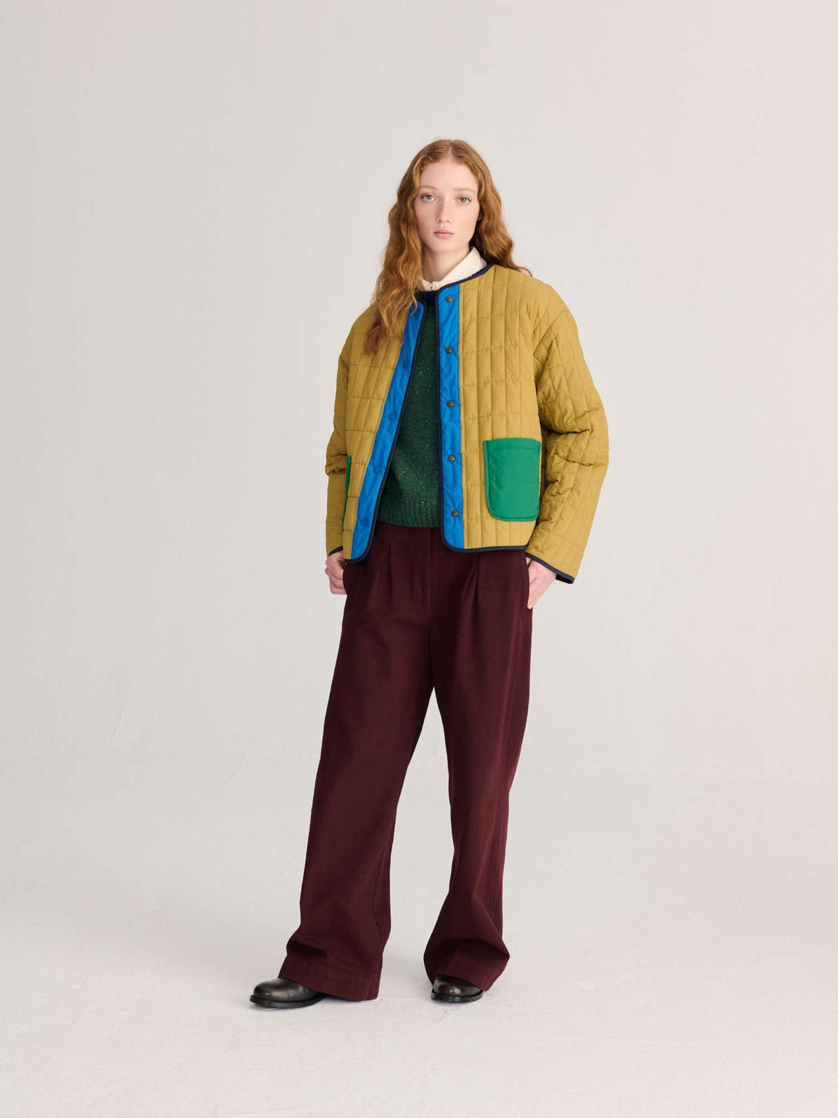 Color Block Reversible Jacket