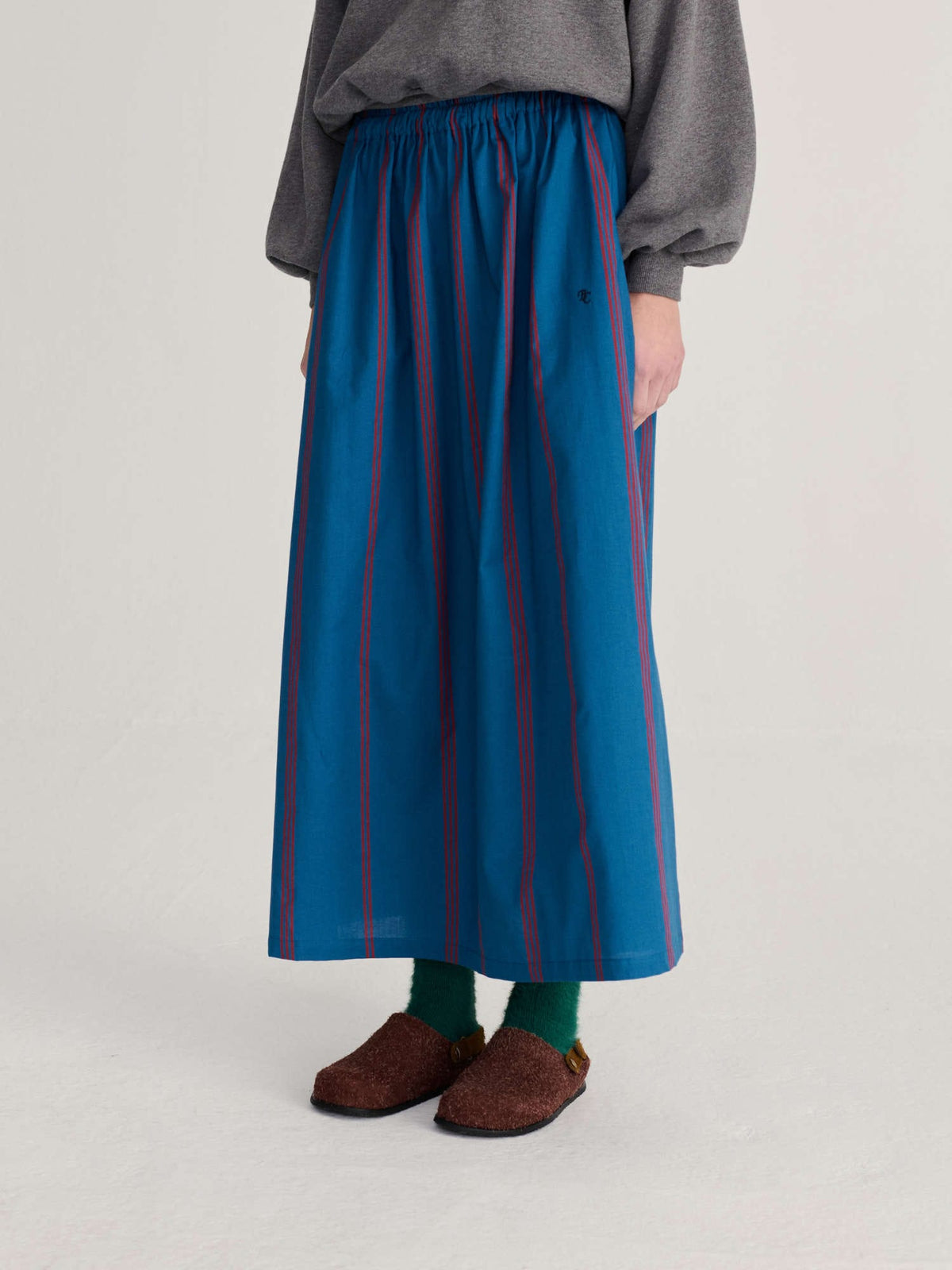 Triple Stripes Evasé Skirt