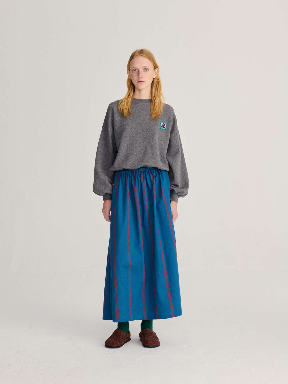 Triple Stripes Evasé Skirt