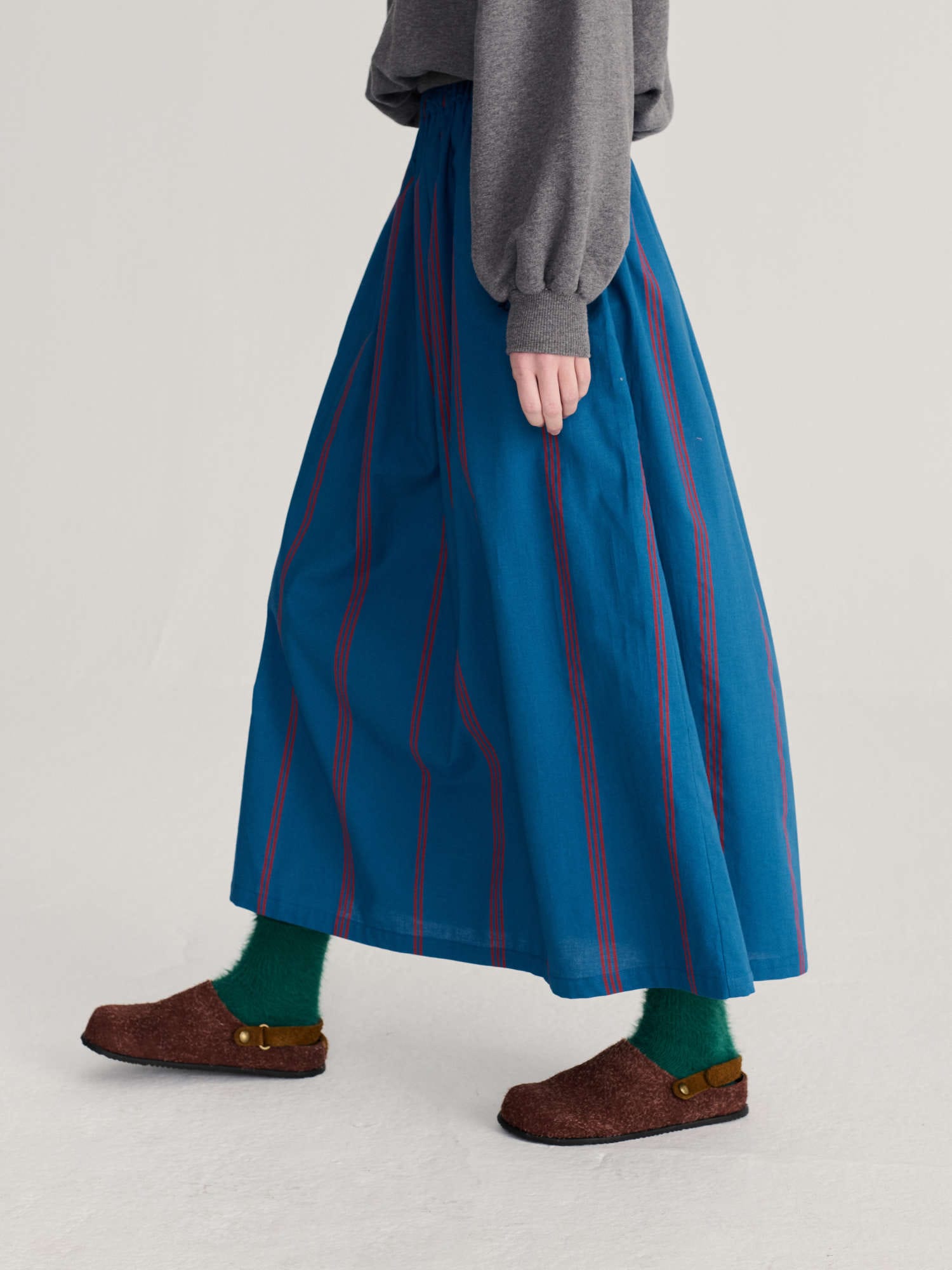 Triple Stripes Evasé Skirt