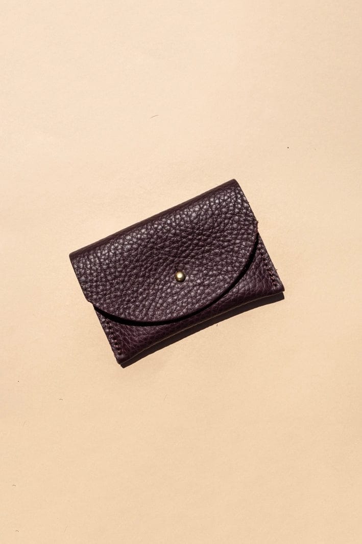 Cardholder - Plum Leather