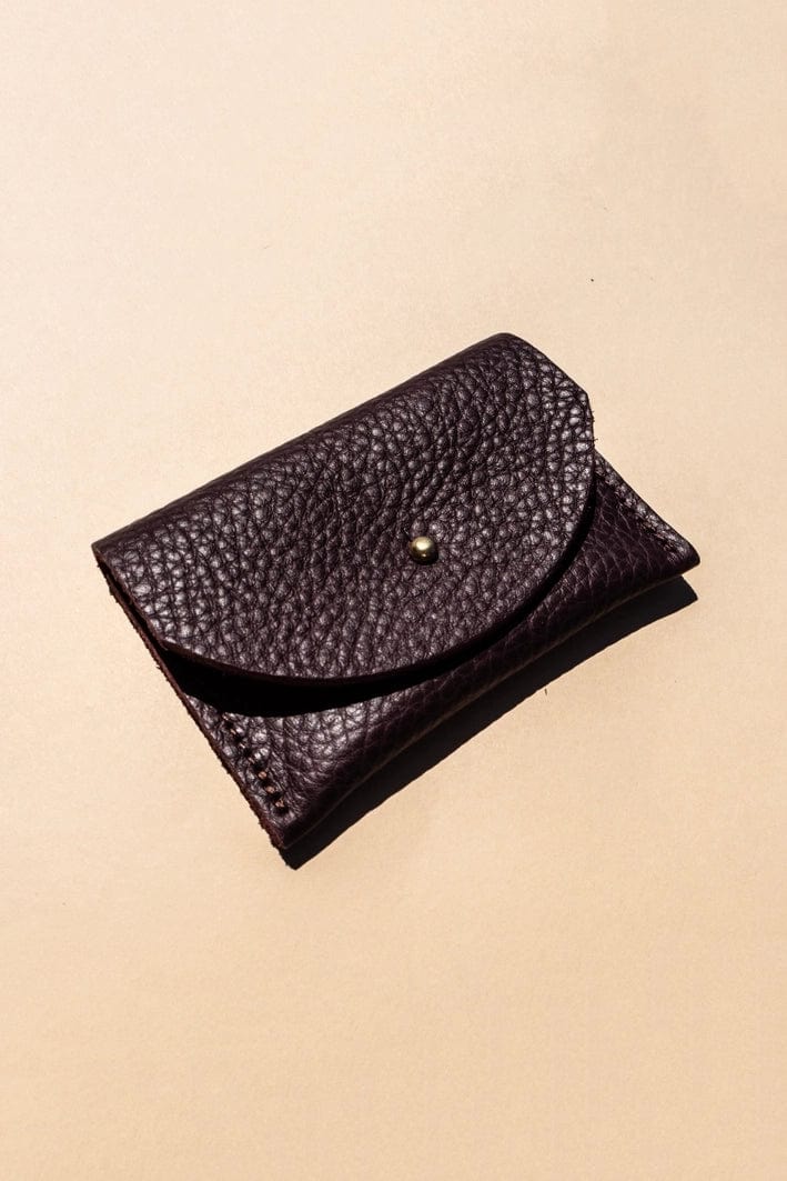 Cardholder - Plum Leather