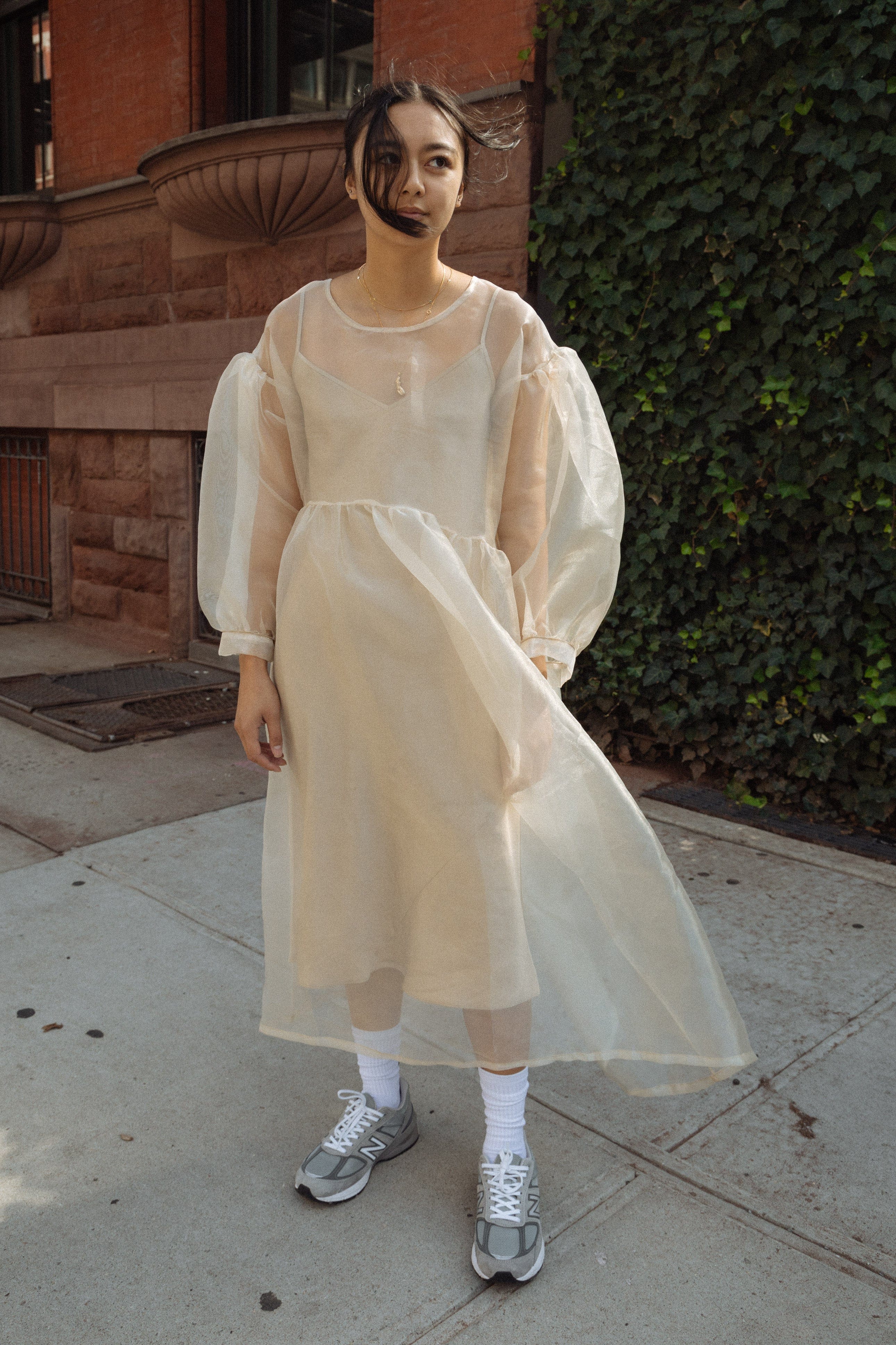 Jayme Dress - Oat Organza